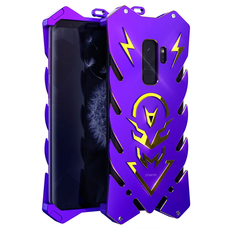 

Hot Sale For Samsung S9 Plus Case Luxury 3D Glitter Hard Aluminum Metal Frame Armor Full Protective Back Phone Case Cover Capa