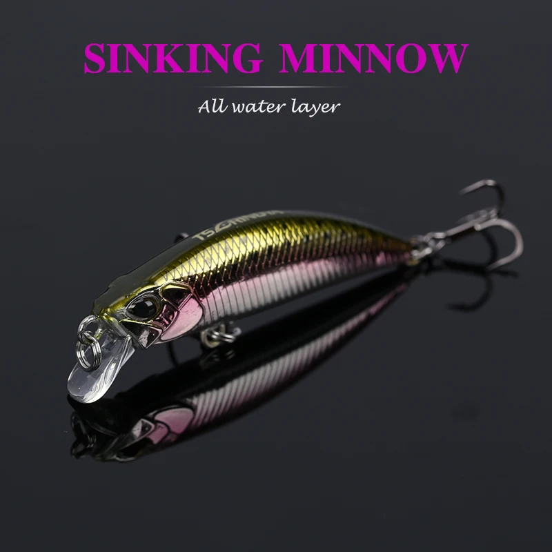 Tsurinoya DW63 50 мм 5g опускается на дно жесткая Приманка Minnow приманки для ловли рыбы