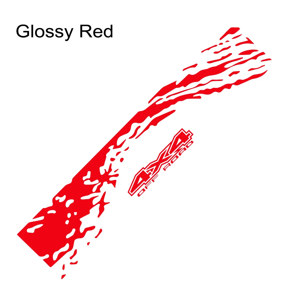 Glossy Red Наклейки для автомобиля на задний багажник, авто, сделай сам, виниловая пленка, наклейки, тюнинг, автомобильные аксессуары, автомобили для Ford Ranger, внедорожный Универсальный пикап - Название цвета: Glossy Red
