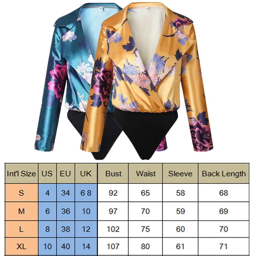 Новинка 2018 хит сексуальная женская рубашка с длинным рукавом комбинезон боди