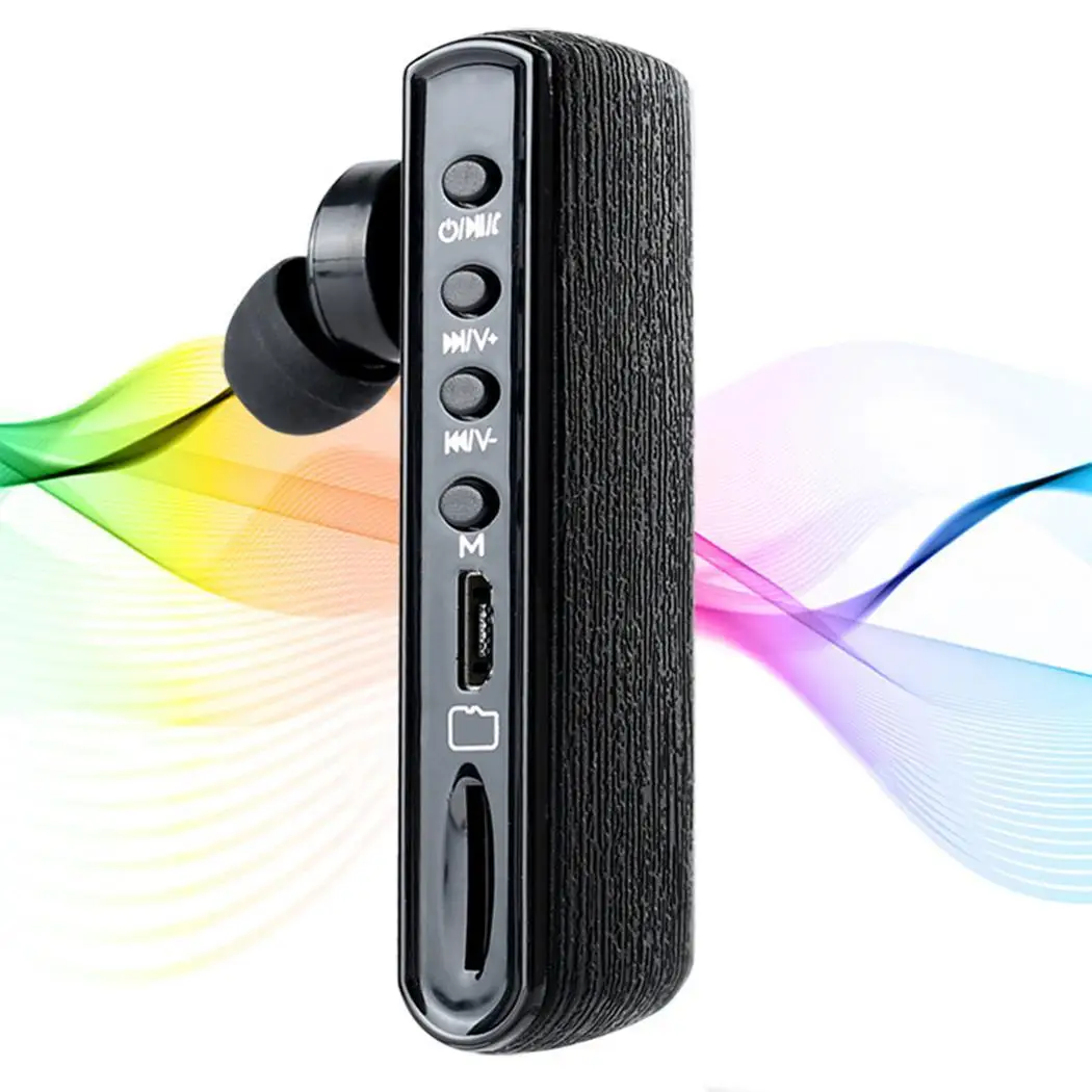 Bluetooth наушники для звукозаписи вставляемые в уши с карточным разъемом бизнес