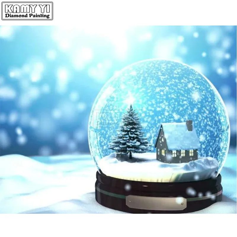 

Diamond Mosaic Christmas Snow Globe Diamond Painting Cross Stitch Diamond Embroidery Full Kit Patterns Rhinestones Arts LK1