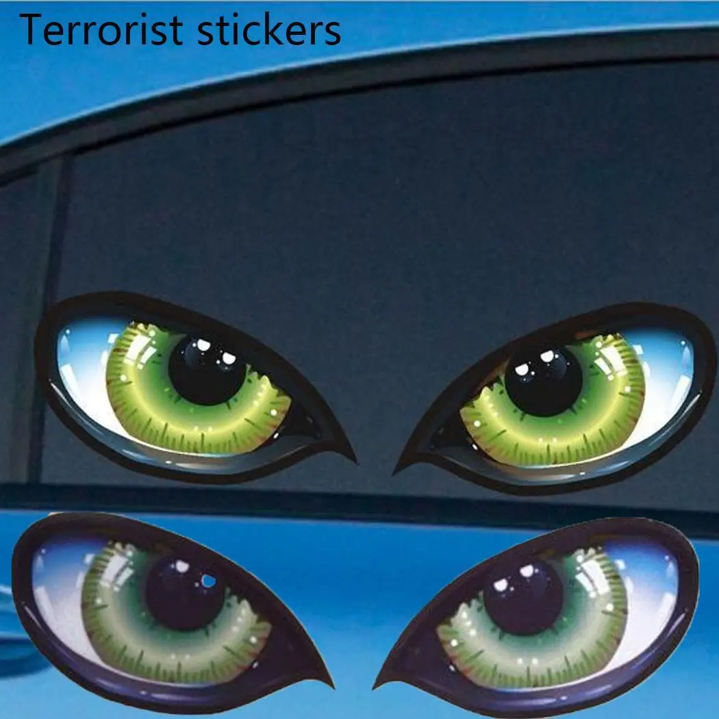 Креативные глаза шаблон автомобиля стикер заднего большого вида зеркало окно