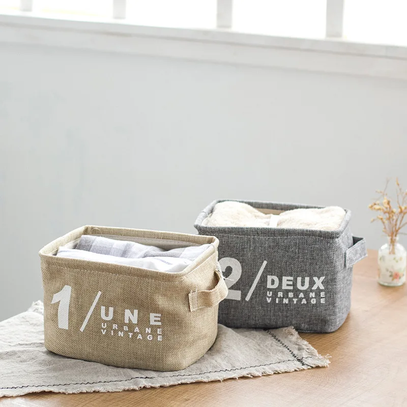 Милая Модная хлопковая корзина для хранения мусора кухонной ванной комнаты