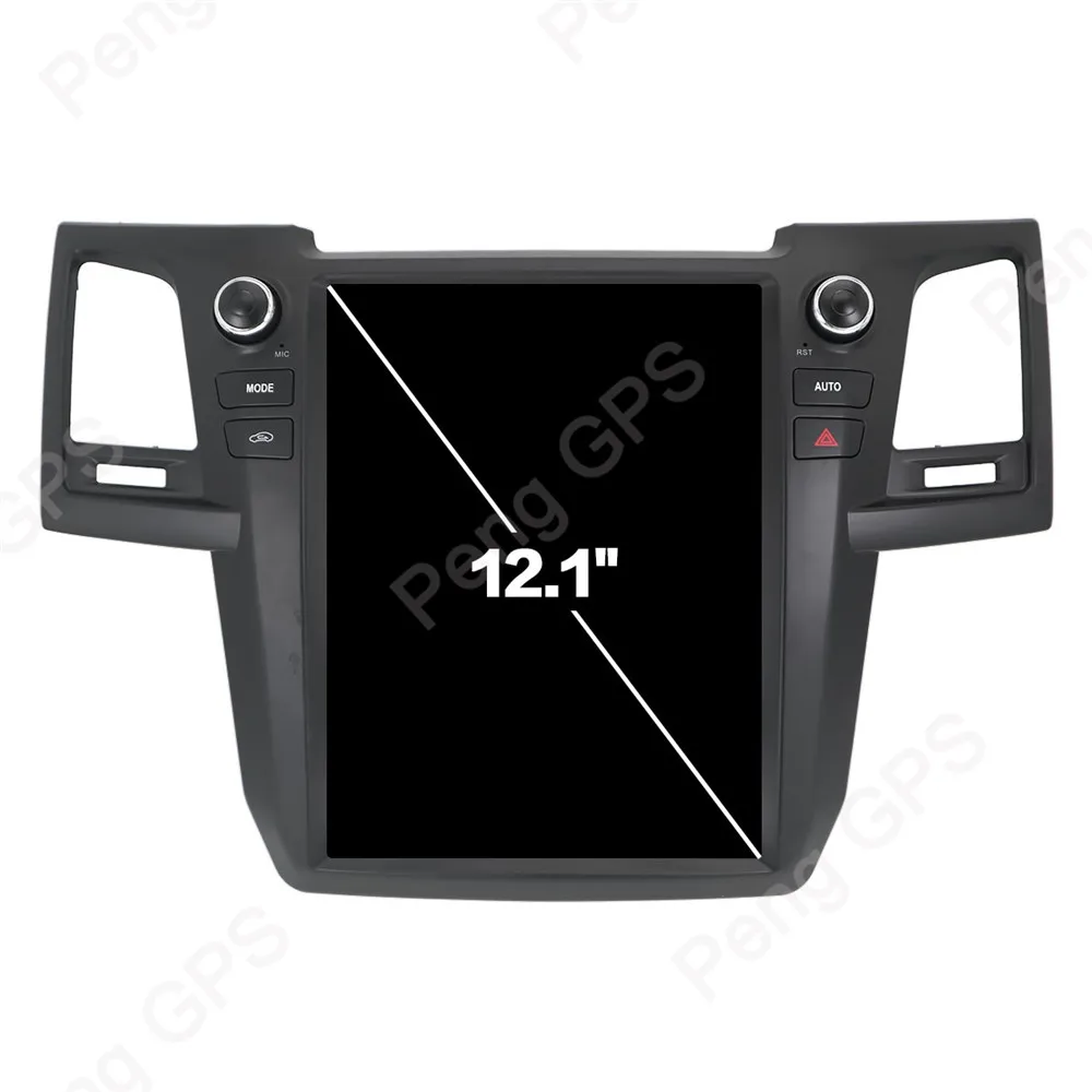 Tesla стиль 12,1 дюймов ips экран Android 7,1 автомобильный gps навигация dvd-плеер для Toyota Fortuner 2007- Autostsreo головное устройство