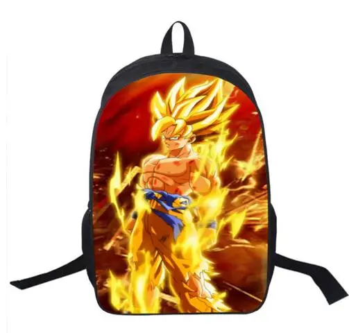 Аниме Dragon Ball рюкзак для мальчиков и девочек школьные сумки Супер Saiyan Sun с Гоку
