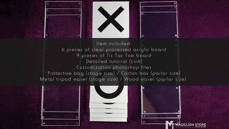 Tic Tac Toe Pro от Bond Lee волшебные трюки сцена крупный план иллюзия трюк реквизит