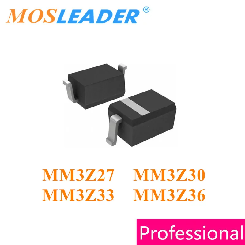 

Mosleader 3000pcs SOD323 MM3Z27 27V MM3Z30 30V MM3Z33 33V MM3Z36 36V 0805 Chinese MM3Z27VT1G MM3Z30VT1G MM3Z33VT1G MM3Z36VT1G