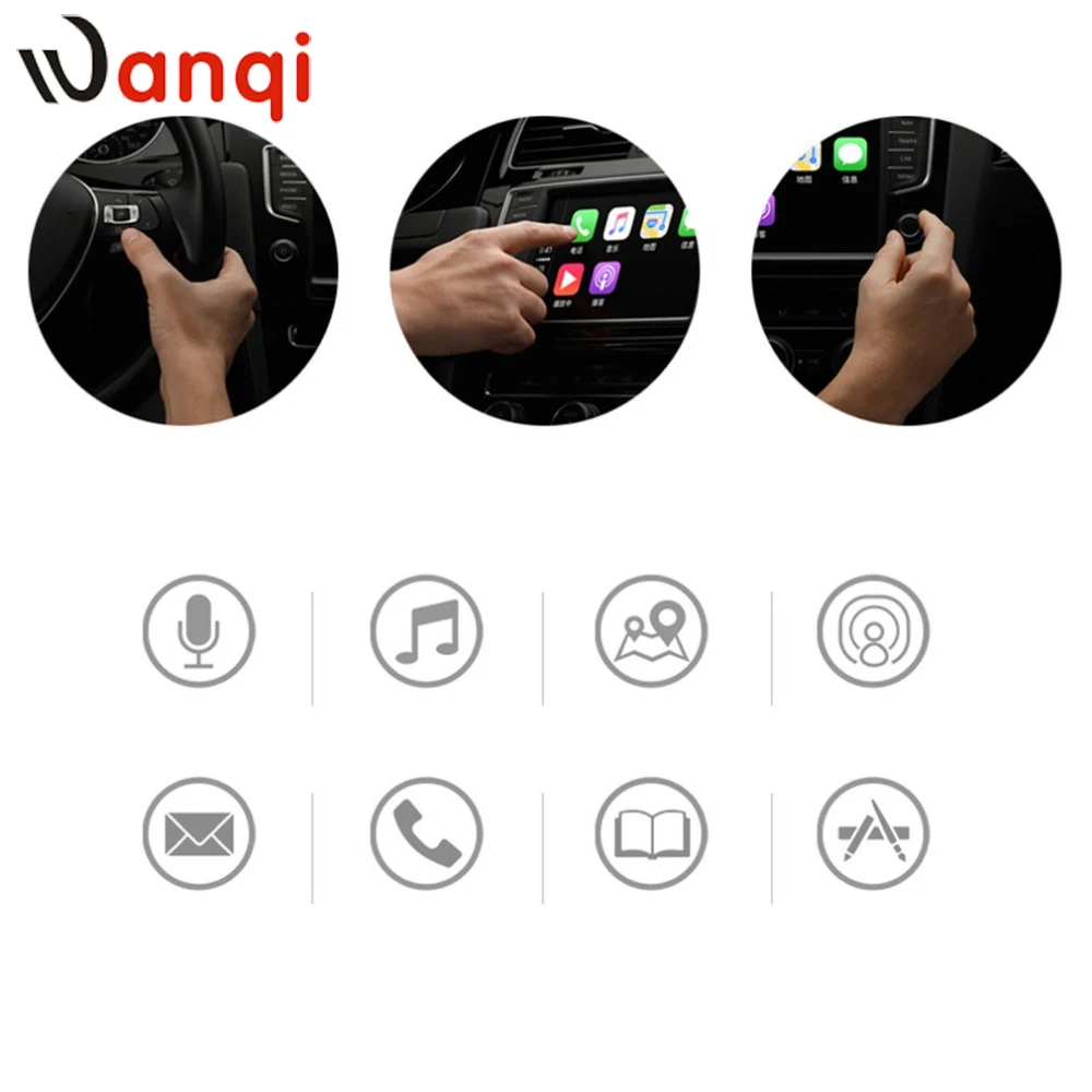 Wanqi новейший apple Carplay USB-ключ для android автомобильная навигация gps со смарт-ссылкой