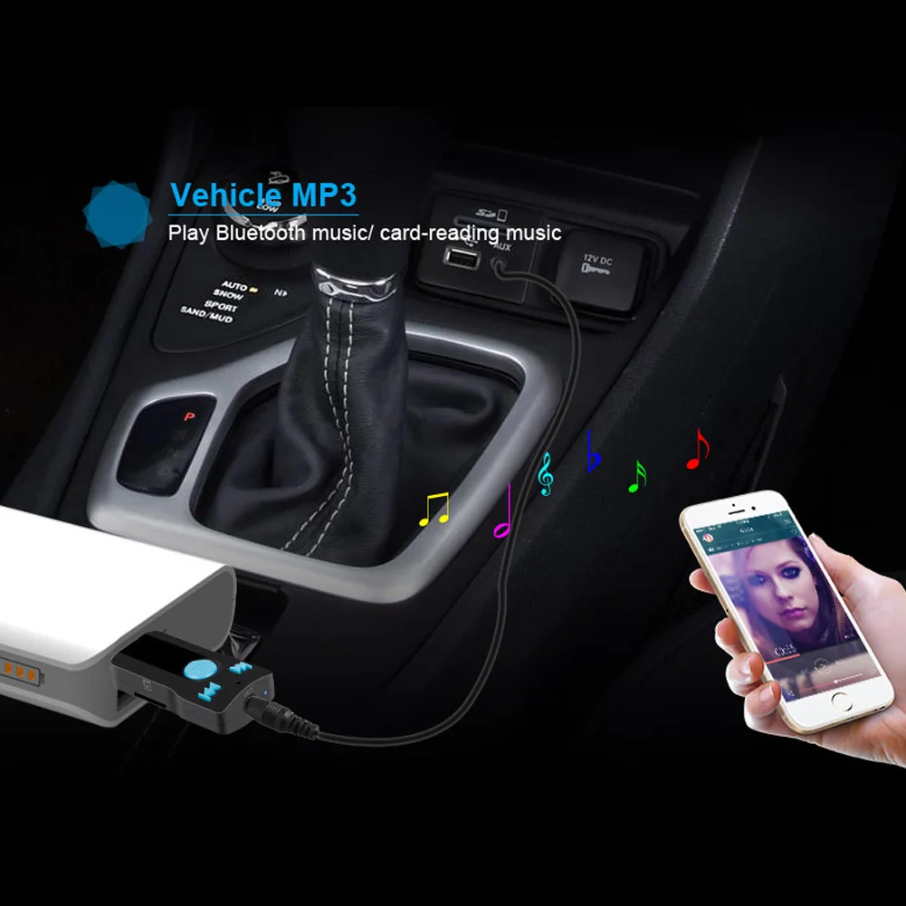 Urbanroad 1PCS USB Bluetooth Audio Receiver Car Handsfree 3.5 mm Stereo Output Built-in Microphone Accept TF Card | Автомобили и