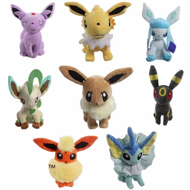 9 шт./компл. Kawaii Eevee плюшевые игрушки куклы мягкие животные аниме детские