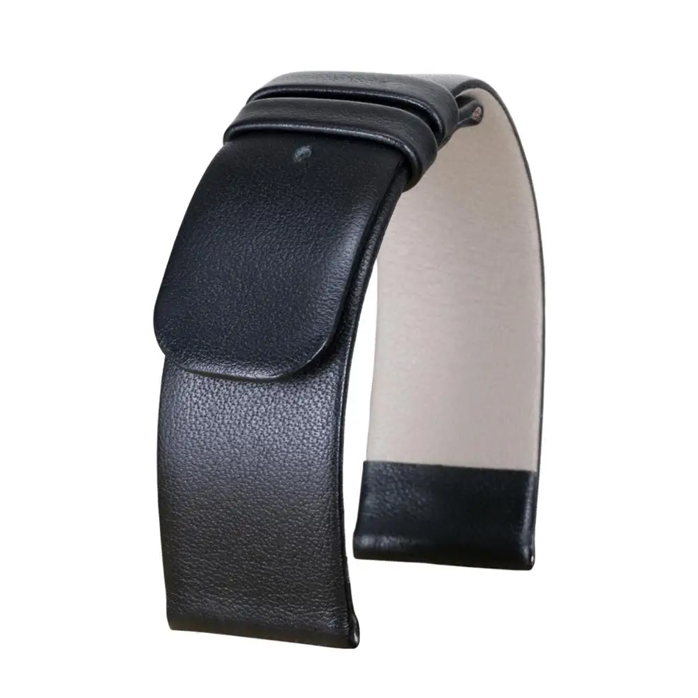 Pesno Genuine Leather Watch Band Black Watch Strap 12 16 18 20 24mm Suitable For Rado Esenza Belt Bracelet for Men and Women