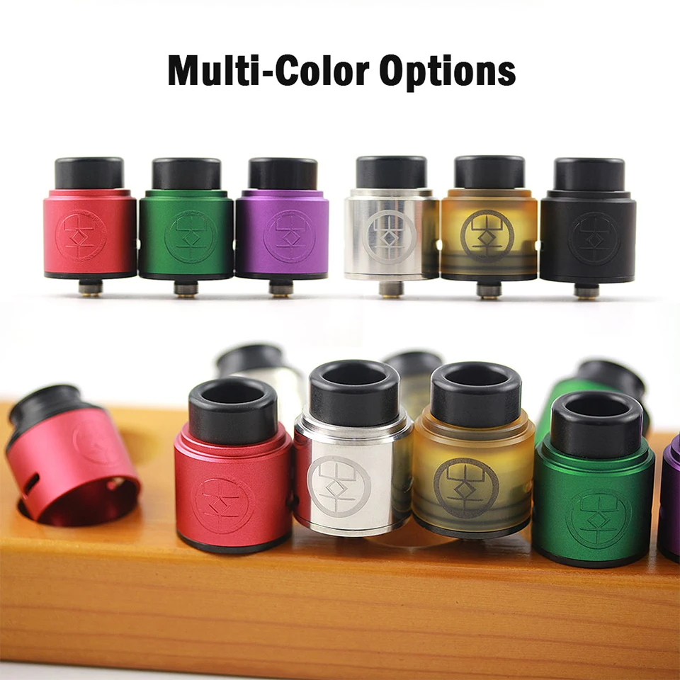 Оригинальный Advken Breathe RDA Tank 24 мм e cig rebuildable dripping atomizer Bottom airflow Dual Posts Airflow control
