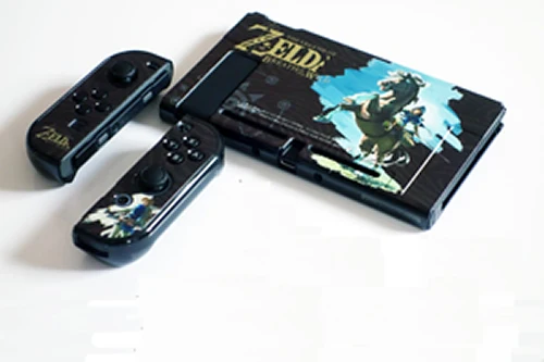 Защитная накладка для nintendo Switch чехол тонкий набор с правым+ левым Joy-con чехол для контроллера подходит для док-станции для Switch чехол - Цвет: Zelda-A Case