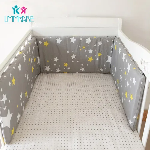 Same pictures Детская кроватка, бампер, u-образная Съемная застежка-молния, хлопковые бамперы для новорожденных, безопасный забор для младенцев, bebe, защита для детской кроватки, унисекс, 1,8 м - Цвет: Same pictures