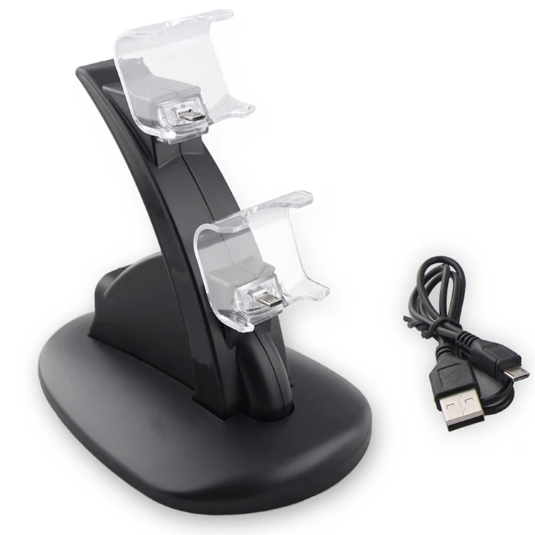 Зарядное устройство с двойным контроллером + зарядный кабель Micro USB док-станция
