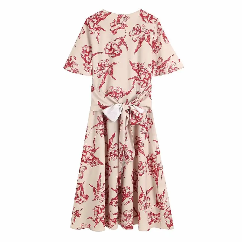 1981-62-9677 European and American Fashion Flower Printed Dresses | Женская одежда