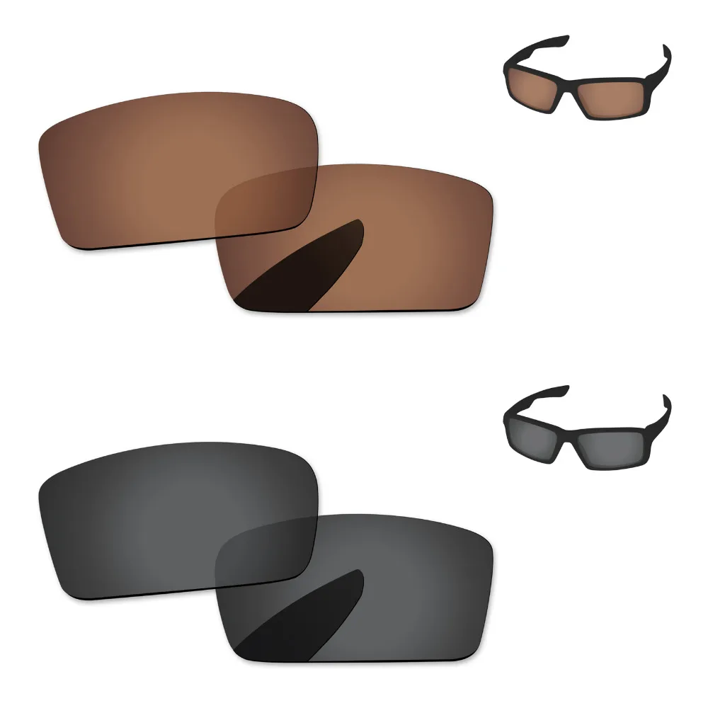 

Сменные поляризационные Линзы для очков Twitch, черные, серые и медные, коричневые, 2 пары, защита от Уфа и уфв 100%