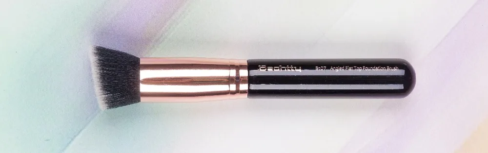 Artsecret Pro Foundation Brush Angled мягкой плоской подошве Duo волокна розового золота наконечник щетку мягкие волосы для румяна