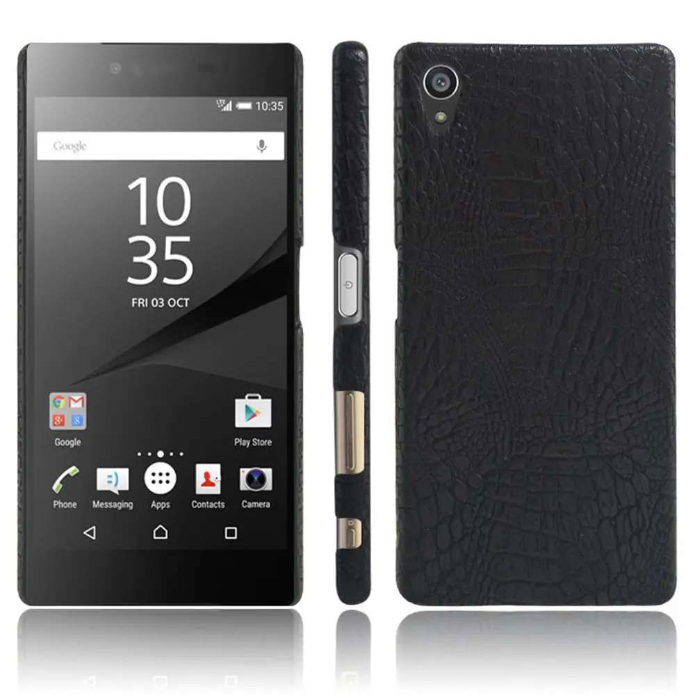 Защитный чехол из крокодиловой кожи для SONY Xperia Z5 premium Жесткий Чехол поликарбоната