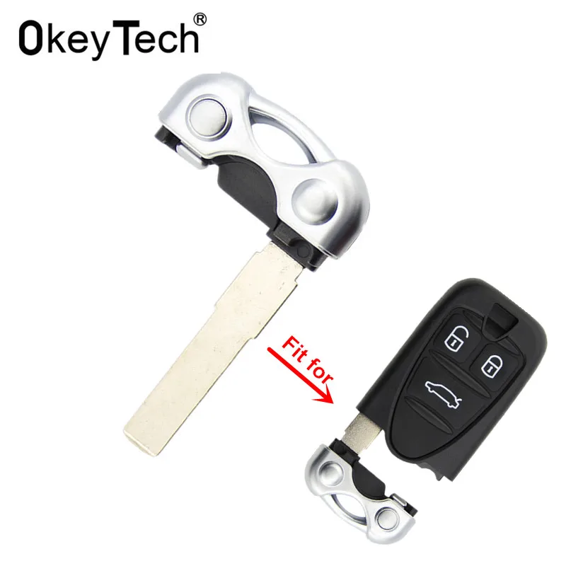 

OkeyTech Replacement Remote Control Housing Uncut Blank Car Key Blade for ALFA ROMEO 159 Brera 156 Spider Smart Key