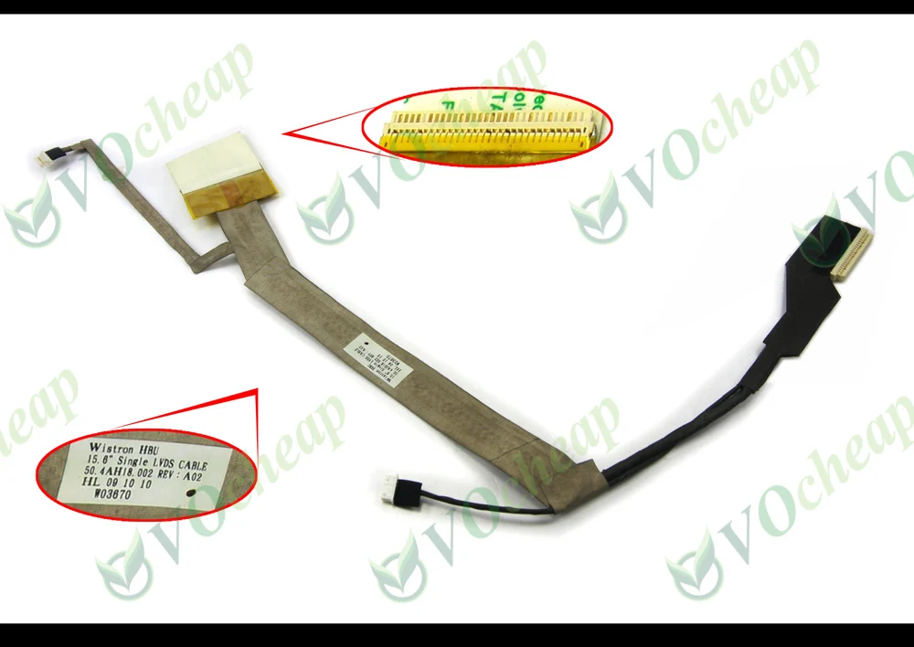 5 x подлинный новый гибкий ЖК кабель Vedio для HP Compaq Presario CQ60 100 200 15 6 &quot 50.4AH18. 001 002|cable