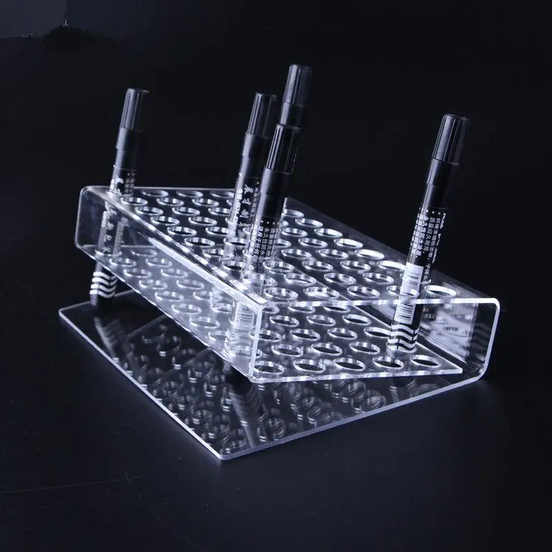 

Акриловая стойка-держатель для маркера, настольный органайзер для карандашей и бровей, 50 отделений