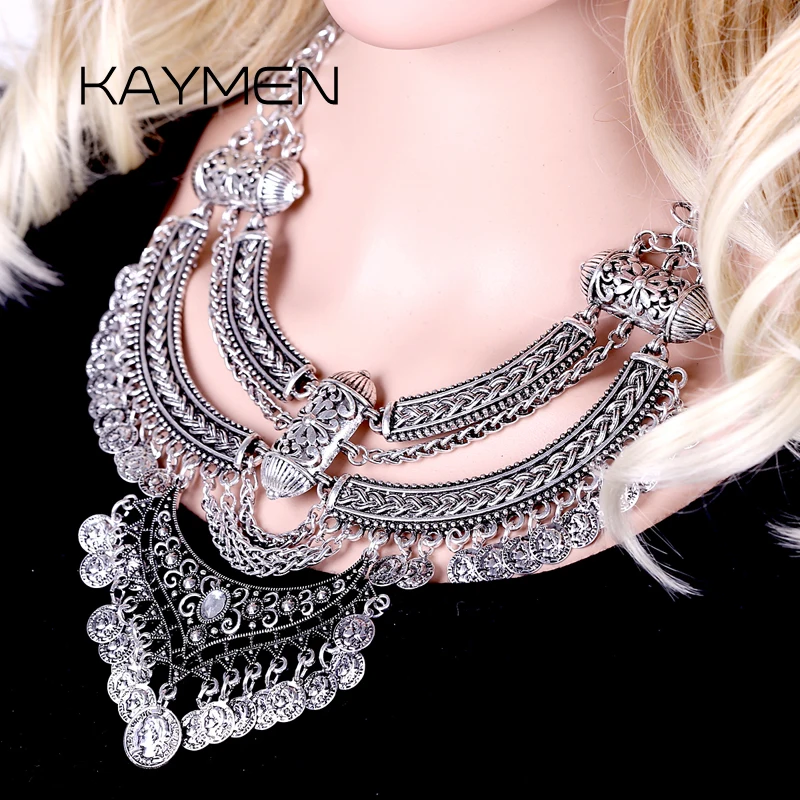 Новое поступление заявление ожерелье в винтажном стиле Античная цвета: