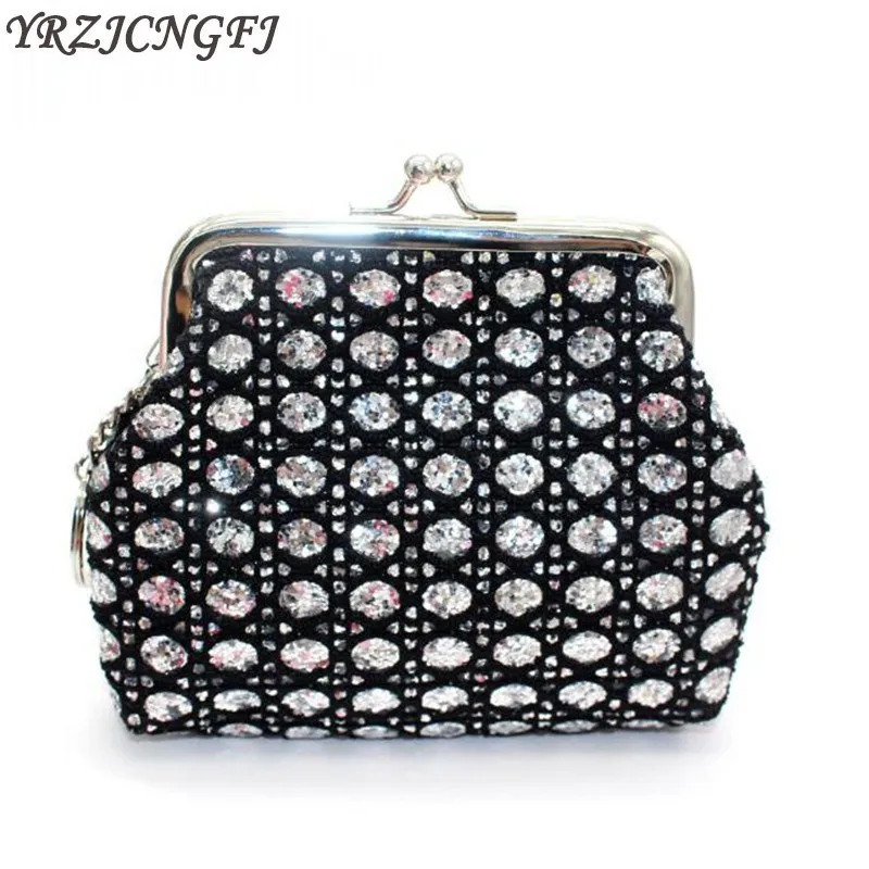 Кошелек с блестками для монет новые женские кошельки и держателем карт маленькие