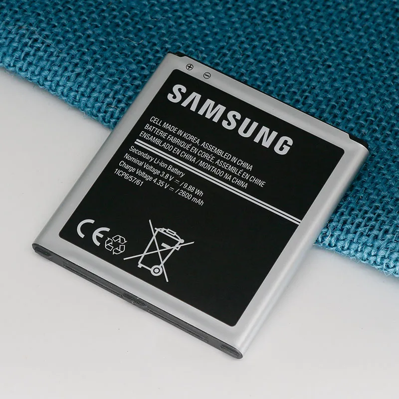 Оригинальный samsung Батарея для Grand Prime G530 G530H G530F G530FZ G530Y J320 G550 J3 (2018) J2 премьер-2600 мА/ч