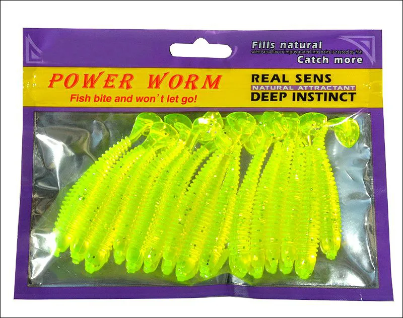 Привлекательная грубая червячная Приманка 7 см 2 г мягкая рыболовная приманка 15