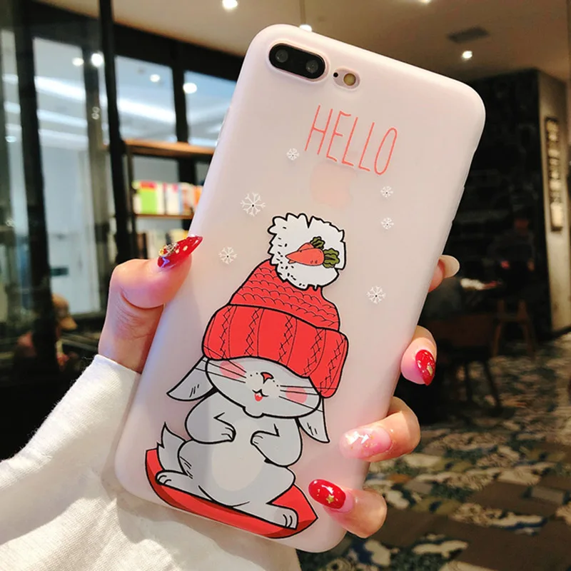 9874 Чехол для iPhone 7, 8, 6, 6S Plus, 5S, SE, X, XR, XS Max, фламинго, кролик, чехлы для телефона, мягкая задняя крышка из ТПУ - Цвет: 9874
