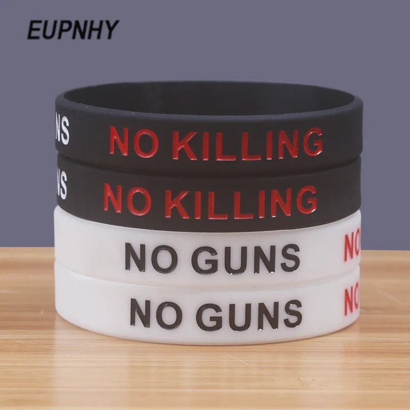 EUPNHY 1 шт. без оружия не убивает силиконовый браслет наручный модный жесткий