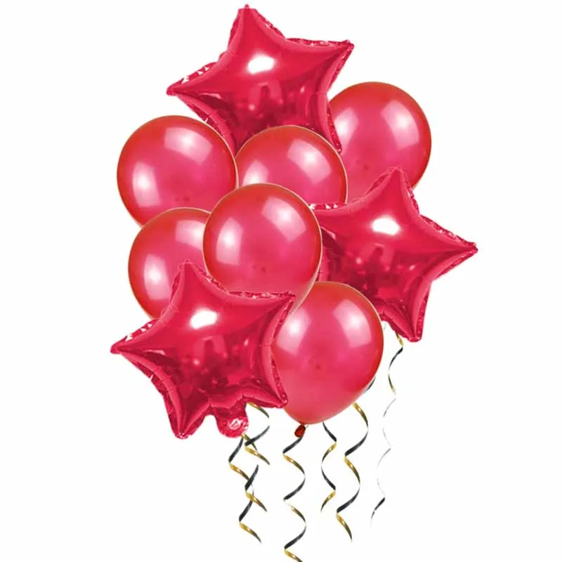baloon red Синие шары воздушные шары Deco день рождения конфетти Baloon Star Baloon День Рождения украшения Детские шары для свадебного украшения XN - Цвет: baloon red
