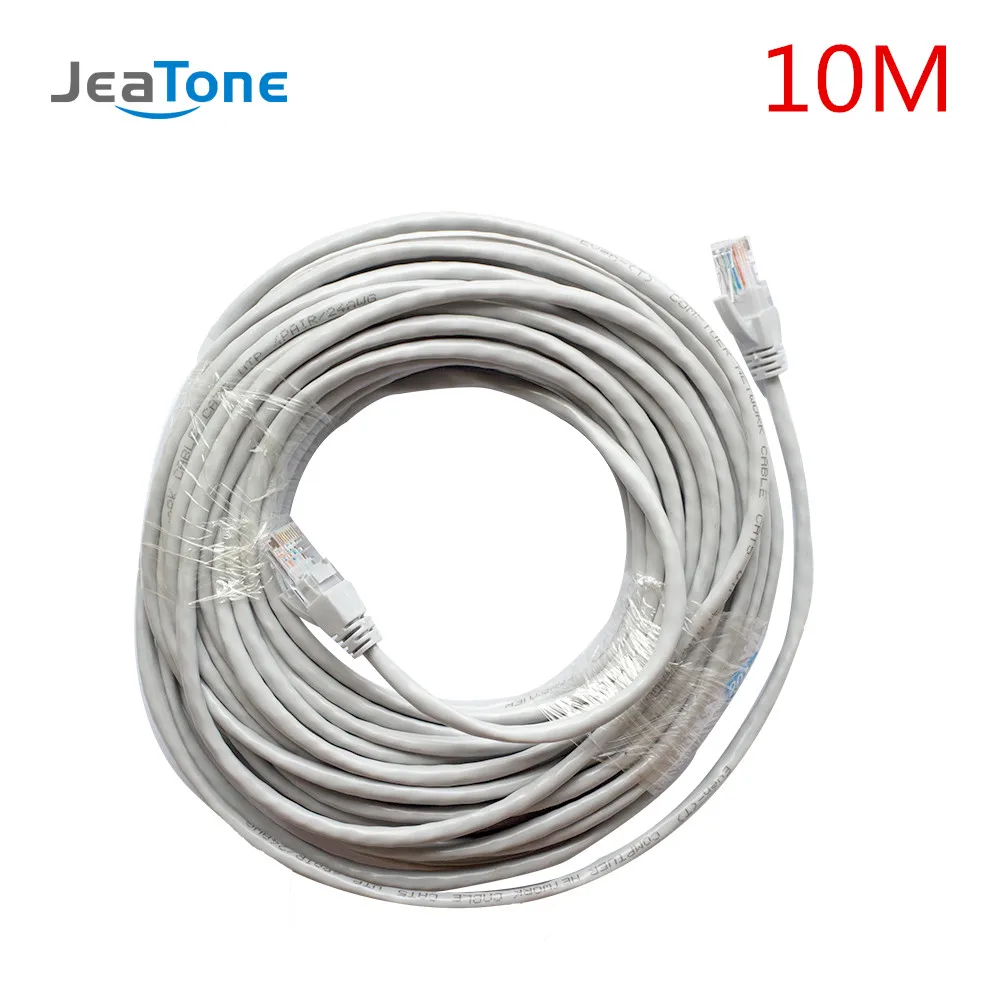 

JeaTone CAT5 кабель 10 метров IP видеодомофон провод бесплатная доставка
