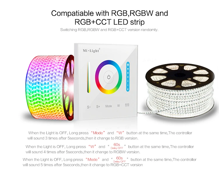 Светодиодный светильник для полосы панельный DC12v-24v Mi P3 панель контроллера RGB RGBW +