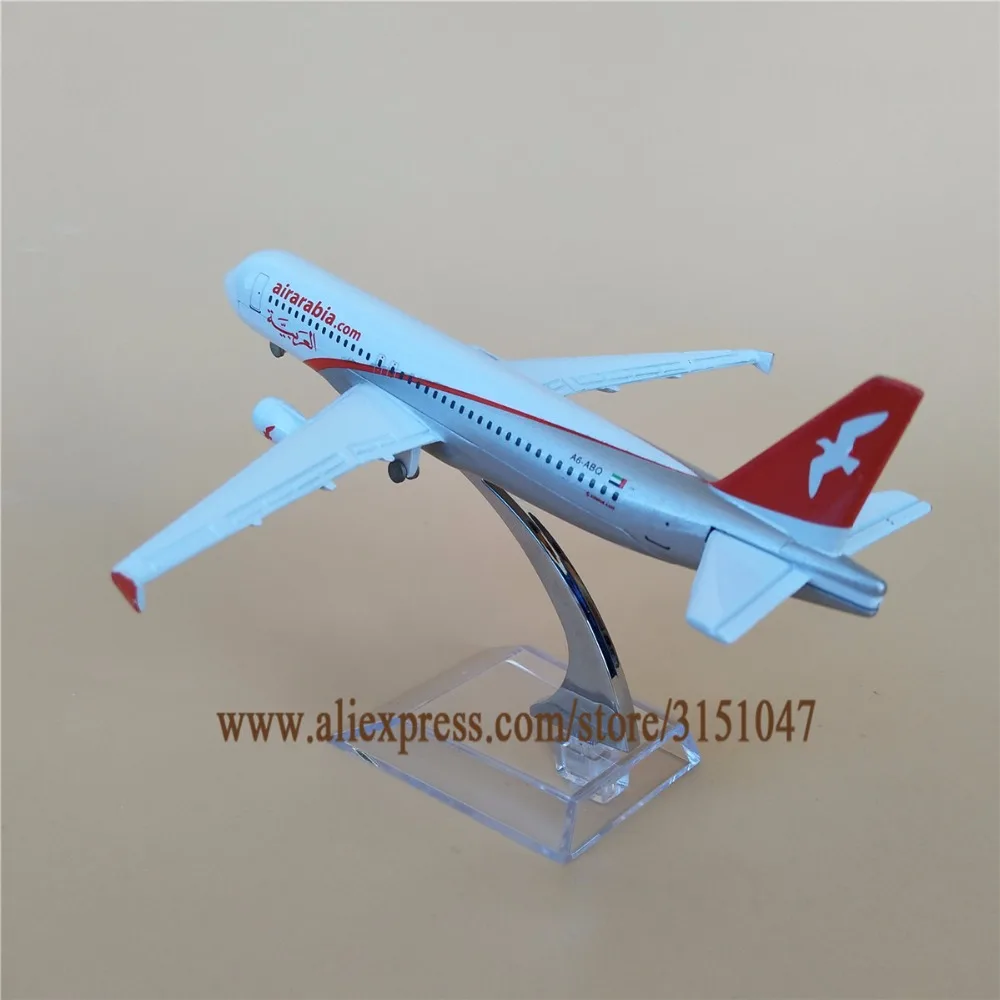 Модель самолета Airarabia A320 Airlines модель Airbus 320 Airways подарки для детей 16 см|Статуэтки и