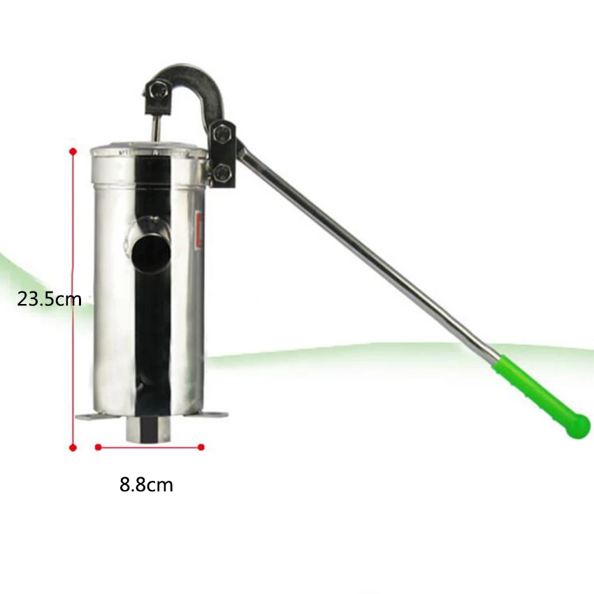 Straight tube stainless steel pump Well Hand Water distributor Well Oil pump Max Lift 10m height 23.5cm