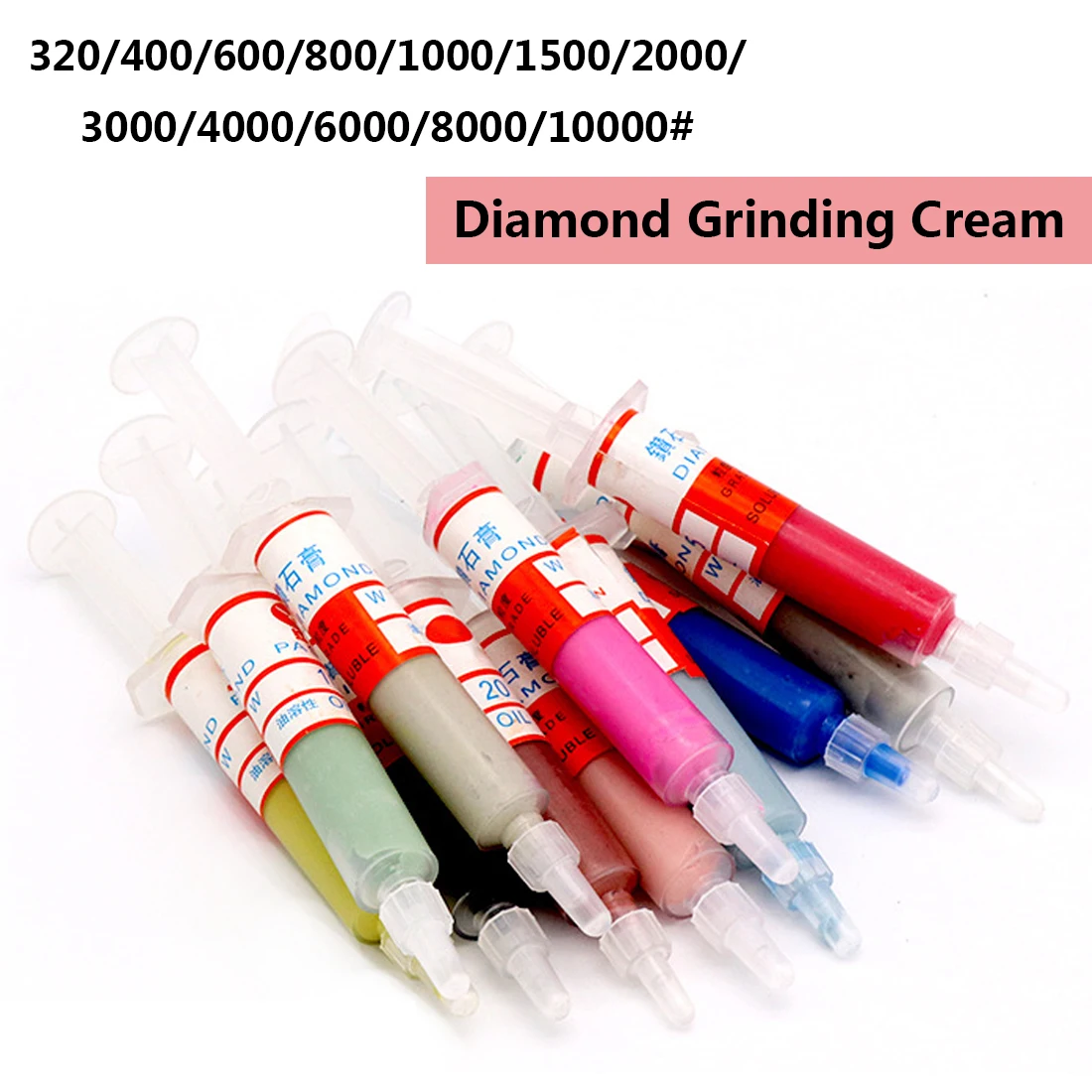Grinding Polishing Power Tool Diamond Lapping Paste Compound Syringes Optional Micron Glass Metal Jade Abrasive Tools | Инструменты