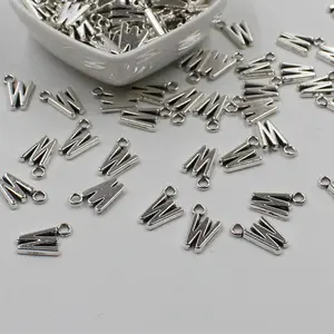 Двусторонний алфавит (W), буквенный ярлык, подвеска с инициалами, изготовление ювелирных изделий, 20 шт.