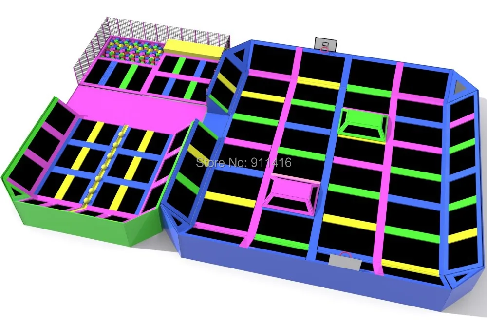 Индивидуальный дизайн экстремальный Батутный парк в помещении и на улице|trampoline