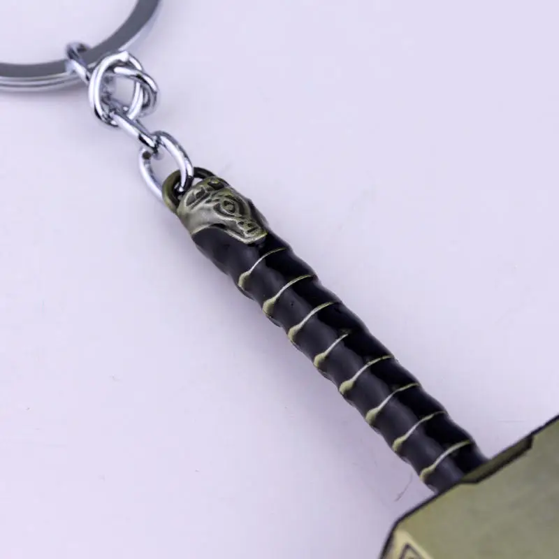 Marvel Comics, Мстители, молот Тора, брелок, Mjolnir Pewter, супер герой, молот, брелок, цепочка Тора, кольцо, ключевые ювелирные изделия, подарок