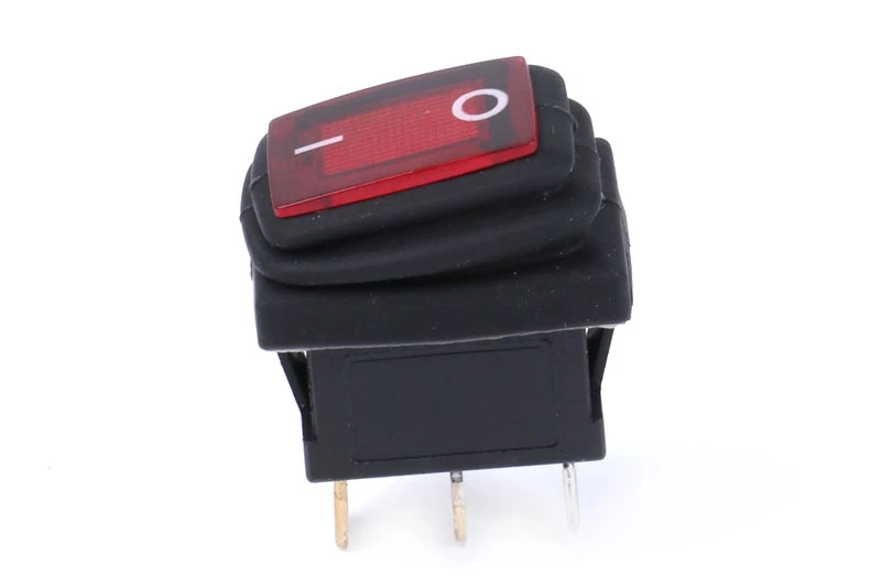 KCD1-101 Водонепроницаемый морской светодиодный кулисный переключатель 12V 24V 220V Светодиодный светильник на включение/выключение светильник ing 6A250VAC круглый тумблер