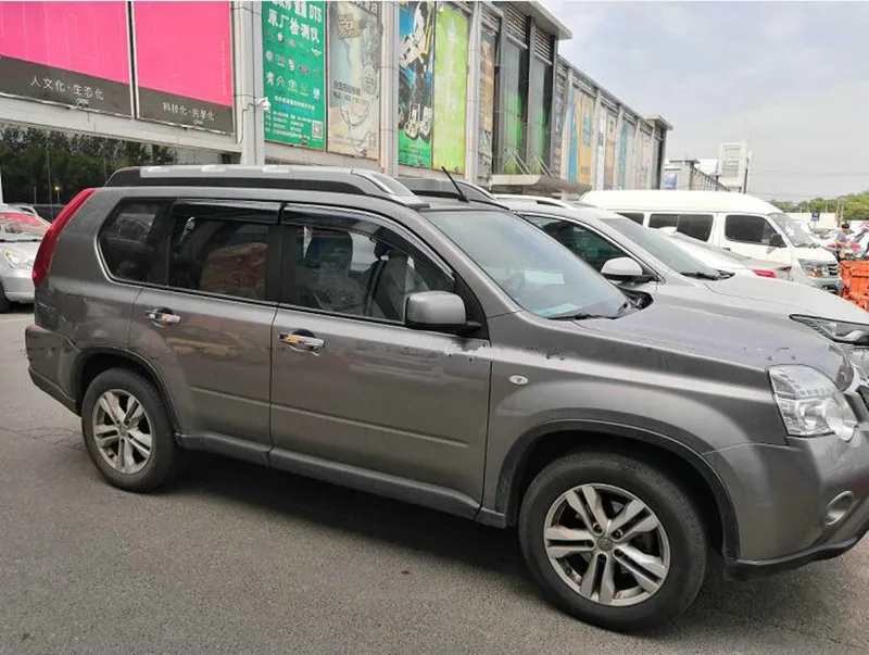 Автомобильный Стайлинг для Nissan X-Trail X T31 2008 2009 2010 2011 2012 2013 акриловое волокно оконный козырек Дефлектор Дождь отражающая крышка