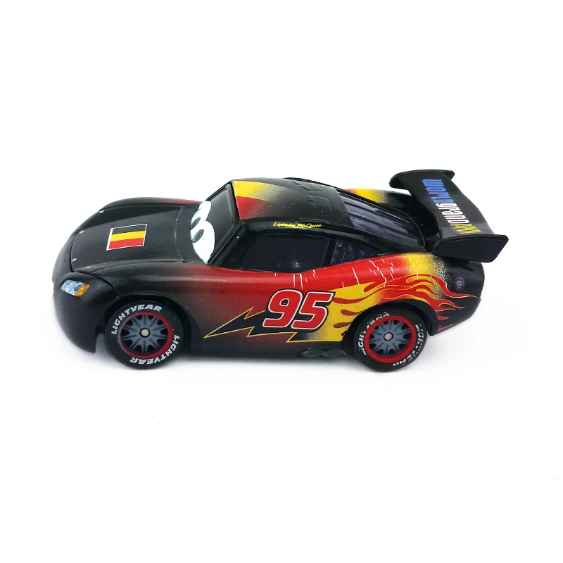 Disney Pixar Cars No.95 Lightning Mcqueen металлический литой игрушечный автомобиль с рисунком 1:55