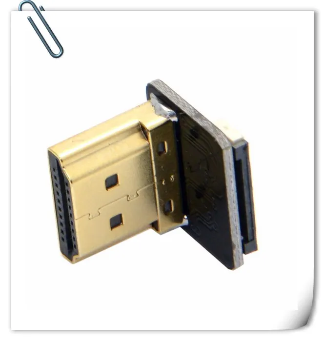 1 шт. для FPV двойной под углом 90 градусов коннектор HDMI совместимый тип A папа HDTV