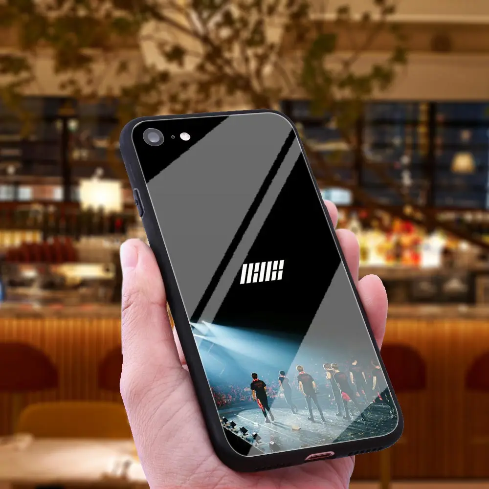 Чехол для телефона WEBBEDEPP Ikon K Pop Bands JUNE из закаленного стекла Apple iPhone Xr Xs Max X или 10 8 7 6