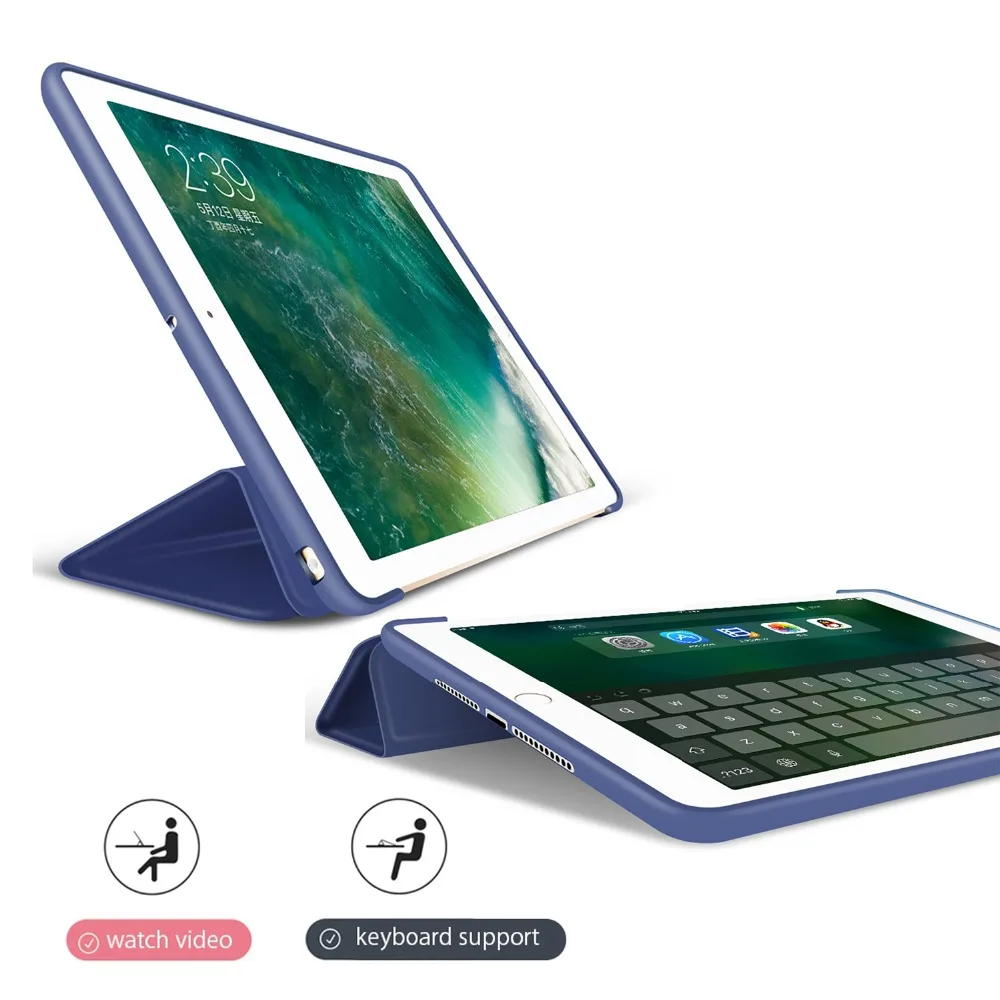Чехол для нового iPad 9 7 дюйма модель 2017 2018 выпуска A1822 A1823 A1893 мягкое Силиконовое дно