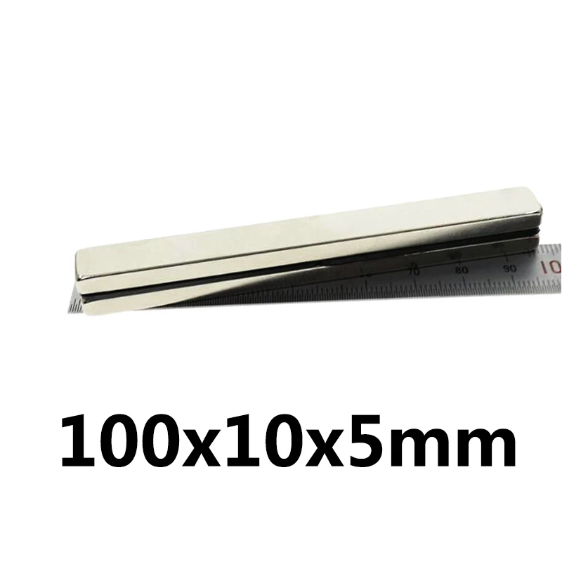 Фото 1pcs Neodymium-magnet 100x10x5 Strong Rare Earth Block square Neodymium Magnets 100x10x5mm Permanete 100*10*5 Обустройство дома 1pcs Neodymium-magnet 100x10x5 Strong Rare Earth Block square Neodymium Magnets 100x10x5mm Permanete 100*10*5 Обустройство дома