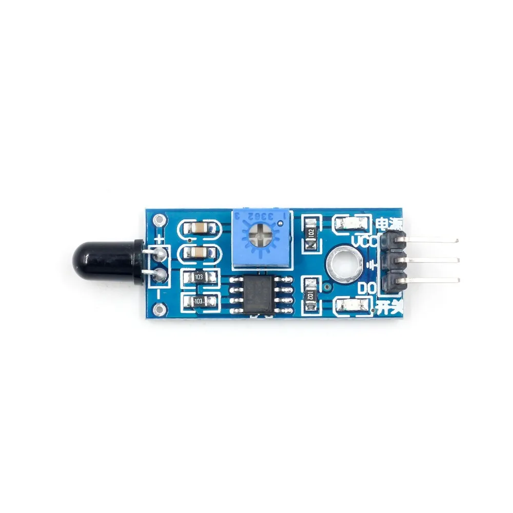 4 Pin IR Flame Detection Sensor Module Fire Detector Infrared Receiver | Электронные компоненты и принадлежности